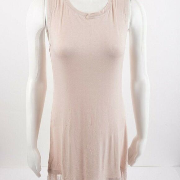 LOGO Layers Lori Goldstein Knit Tank Top S Beige - Picture 1 of 6